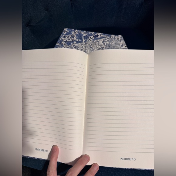 Set of 3 Morris & Co. Notebook / Journals large 9.75” x 7.5” Lined Gold Foil NWT - Picture 8 of 9